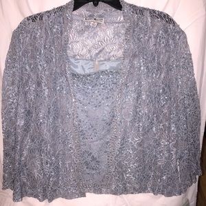 Great condition two piece jacket & tank top beaded